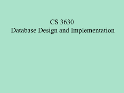 Structured Query Language (SQL)