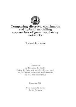 Comparing discrete, continuous and hybrid - diss.fu