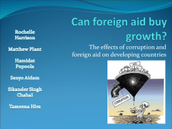 Can foreign aid buy growth?