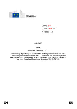 ANNEXES to the COMMISSION REGULATION (EU)