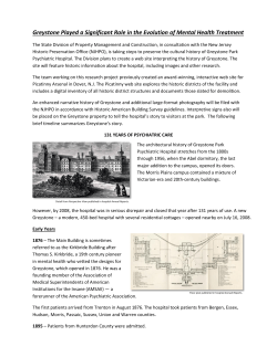Greystone Played a Significant Role in the Evolution of Mental