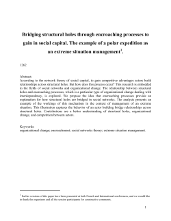 Bridging structural holes through encroaching processes to gain in