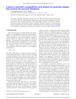 A proof of Jarzynski`s nonequilibrium work theorem for