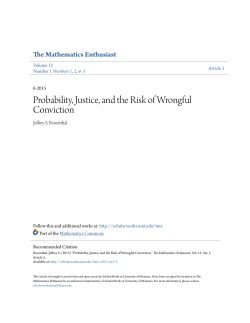 Probability, Justice, and the Risk of Wrongful Conviction