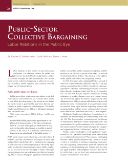 Public-Sector Collective Bargaining: Labor