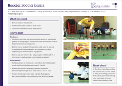 Boccia: Boccia basics