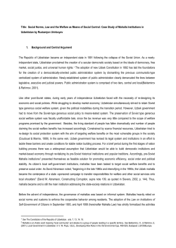 Social Norms, Law and the Welfare as Means of Social Control