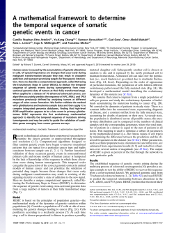 A mathematical framework to determine the temporal