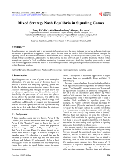 Mixed Strategy Nash Equilibria in Signaling Games