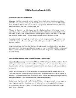 MCGSA Coaches Favorite Drills