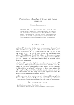 Concordance of certain 3-braids and Gauss diagrams