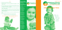 CHILD PROOF YOUR HOME.indd - Highland Shores Children`s AID