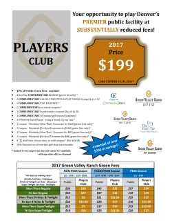 players - Green Valley Ranch Golf Club