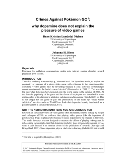 DiGRA Conference Publication Format