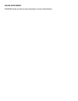 ONLINE SUPPLEMENT PedNIHSS Guide and item-by-item