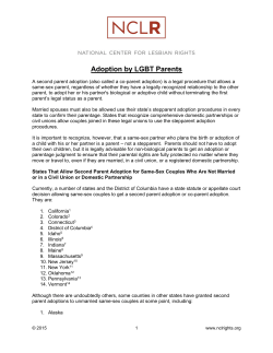 Adoption by LGBT Parents