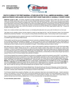 Iden Nazario and Danny Rams Selected as All