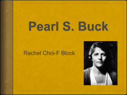 Pearl Buck Presentation
