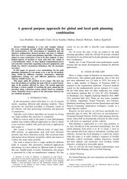 A general purpose appraoch for global and local path planning