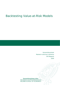 Backtesting Value-at