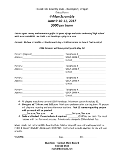 4-Man Scramble June 9-10