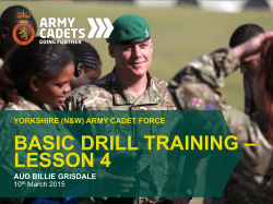 COMPLIMENTS - Army Cadets