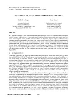 agent-based conceptual model representation
