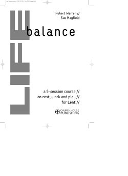 a 5-session course // on rest, work and play // for Lent //