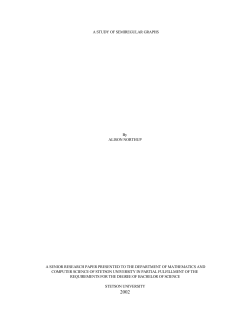 A STUDY OF SEMIREGULAR GRAPHS By