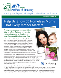 Help Us Show 60 Homeless Moms That Every