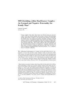 Off-Scheduling within Dual-Earner Couples: An