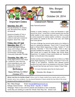 Saturday, Oct. 25 th - Killingly Public Schools