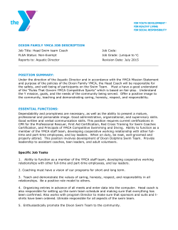 Heads swim team coach