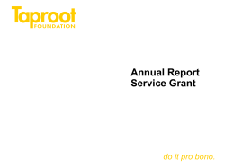 2002 Strategic Plan - Taproot Foundation