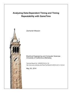 Analyzing Data-Dependent Timing and Timing