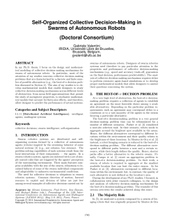 Self-Organized Collective Decision-Making in Swarms of