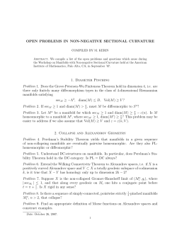 OPEN PROBLEMS IN NON-NEGATIVE SECTIONAL CURVATURE