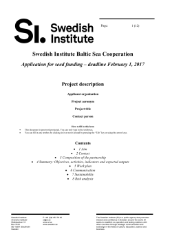 deadline February 1, 2017 Project description