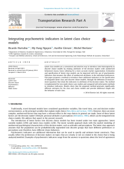 Integrating psychometric indicators in latent class choice models