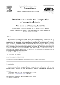Decision-rule cascades and the dynamics of