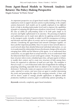 From Agent-Based Models to Network Analysis