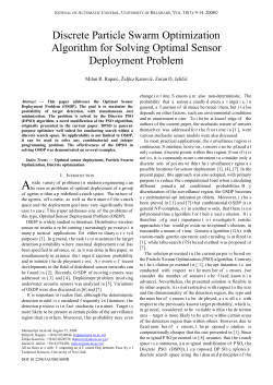 Discrete Particle Swarm Optimization Algorithm for Solving Optimal