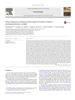 A low-frequency oscillatory neural signal in humans