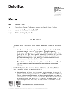 Deloitte Memo Template - TEI