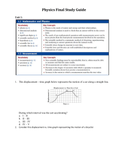 Physics Final Study Guide