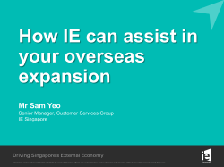 How IE can assist in your overseas expansion