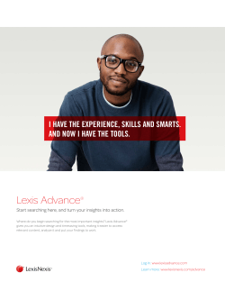 Lexis Advance&reg; Overview