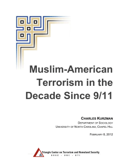 Muslim-American Terrorism in the Decade Since