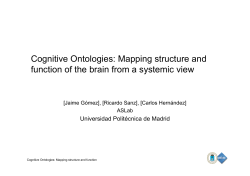 Cognitive Ontologies: Mapping structure and function