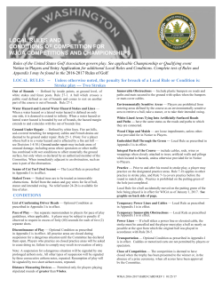 local rules and conditions of competition for wjga competitions and